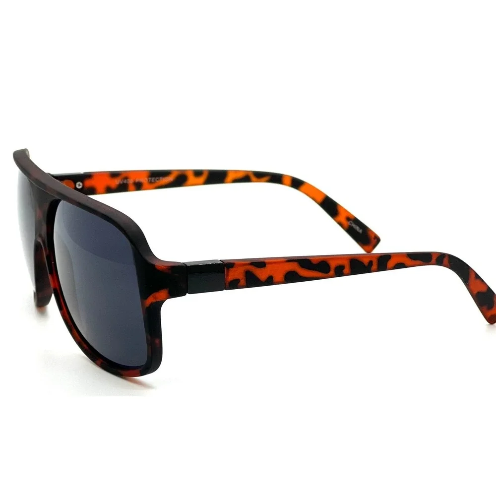 Men Sunglasses Dark Black UV400 Protection Lens Fashion Light Weight Elegant New